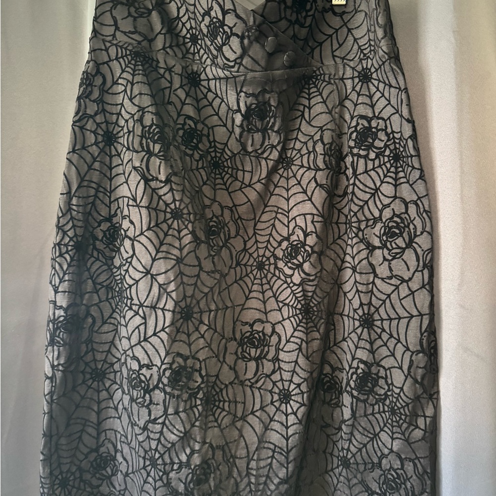 Voodoo Vixen Spider Web Pencil Skirt